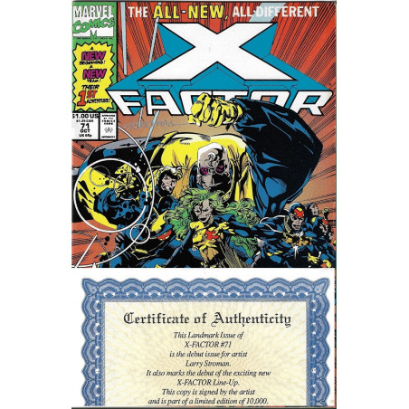 X-Factor Vol. 1 Issue  71 Signed