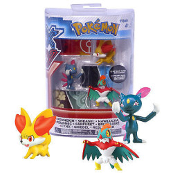 Pokémon XY Series 3: 3 pack Fennekin - Sneasel - Hawlucha 2 inch Figures