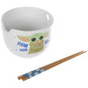 Star Wars - The Mandalorian Baby Yoda Grogu Nom Nom Ramen Bowl with Chopsticks