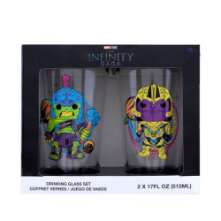 Marvel Neon Infinity Saga Glasses Set