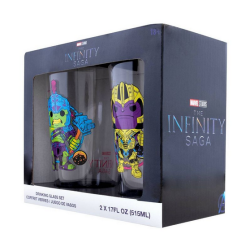 Marvel Neon Infinity Saga Glasses Set