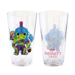 Marvel Neon Infinity Saga Glasses Set