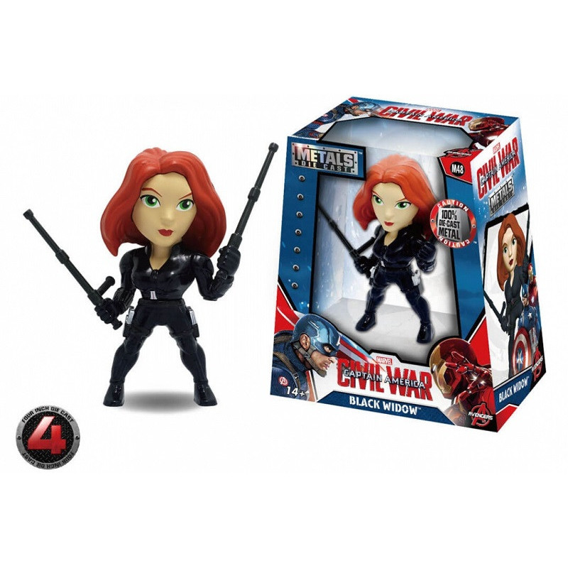 Metals Die Cast - Marvel - Captain America: Civil War - M48 Black Widow 4" Collectible Figure