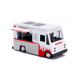 Hollywood Rides - Deadpool Taco Truck white 1:32 Die Cast