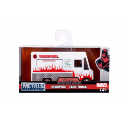 Hollywood Rides - Deadpool Taco Truck white 1:32 Die Cast