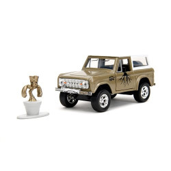 Hollywood Rides - Groot & 1973 Ford Bronco Hard Top 1:32 Die Cast