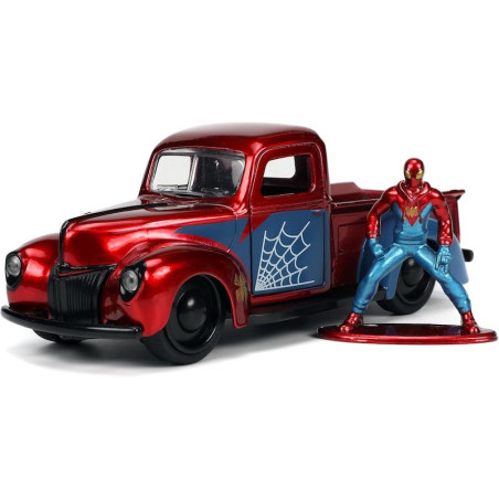 Hollywood Rides - Proto-Suit Spider-Man & 1941 Ford Pickup 1:32 Die Cast