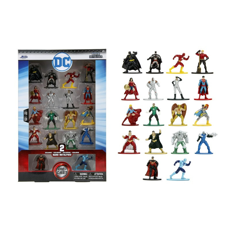 Metals Die Cast Nano MetalFigs - DC Comics Series 7 18 Pack 1.65” Collectible Figures