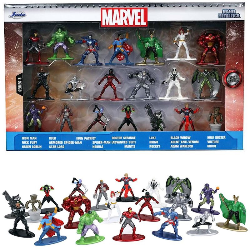 Metals Die Cast Nano MetalFigs - Marvel Comics Wave 5 20 Pack 1.65” Collectible Figures