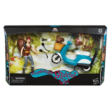 Marvel Legends Series 6-inch The Unbeatable Squirrel Girl w Motorcycle and Squirrels