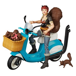 Marvel Legends Series 6-inch The Unbeatable Squirrel Girl w Motorcycle and Squirrels