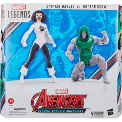 Marvel Legends Series 60th Anniversary 6-inch Captain Marvel vs Doctor Doom 2-pack