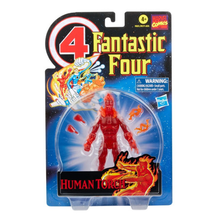 Marvel Legends Retro Series Fantastic Four 6-inch Collectible Human Torch