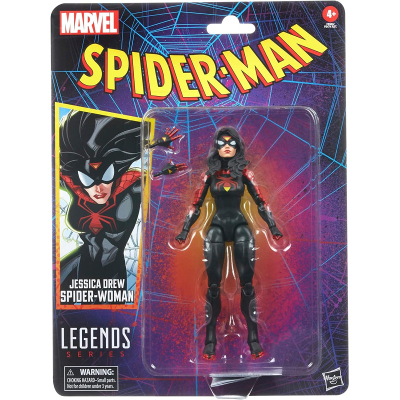 Marvel Legends Retro Series Spider-Man 6-inch Collectible Jessica Drew Spider-Woman