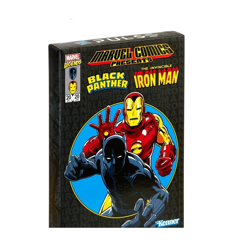 Marvel Legends Retro 3.75 Series Black Panther and Iron Man 2 -pack